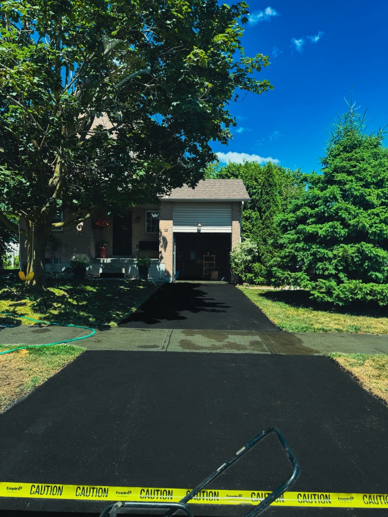 New residential driveway installation Ajax Ontario